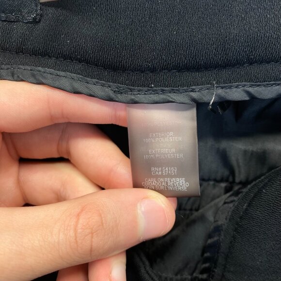 KARL LAGERFELD Pants Womens Size 12 Black Tapered Leg Hi Rise Classic Trousers - Picture 8 of 8